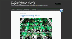 Desktop Screenshot of defendyourworld.com